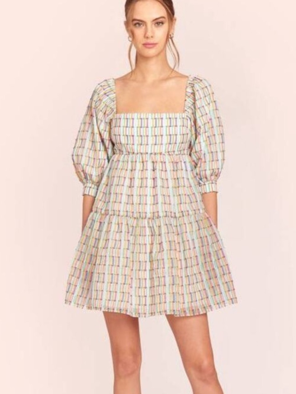 Amanda Uprichard Theodora Mini Dress Carnival Stripe